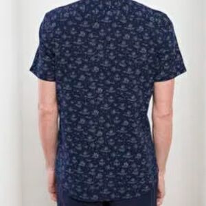 Navy Blue Patterned T-Shirt